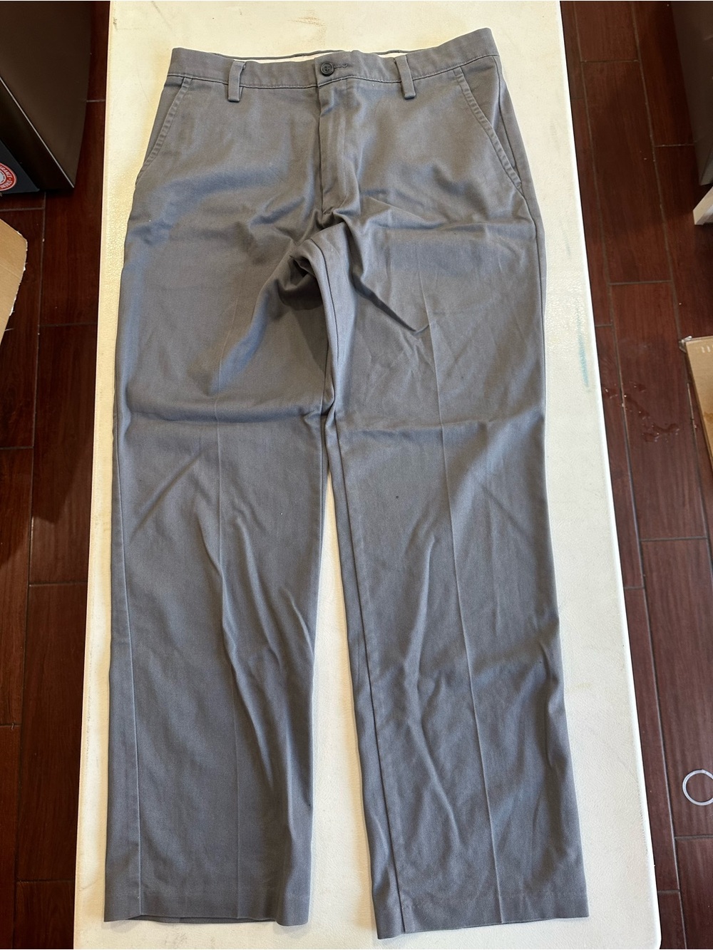 Dockers Men's Straight-Fit Gray Chinos